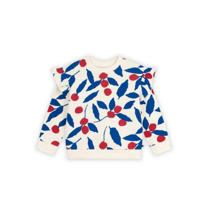 Petit Bateau | Printed Cotton Sweatshirt Milk Multico
