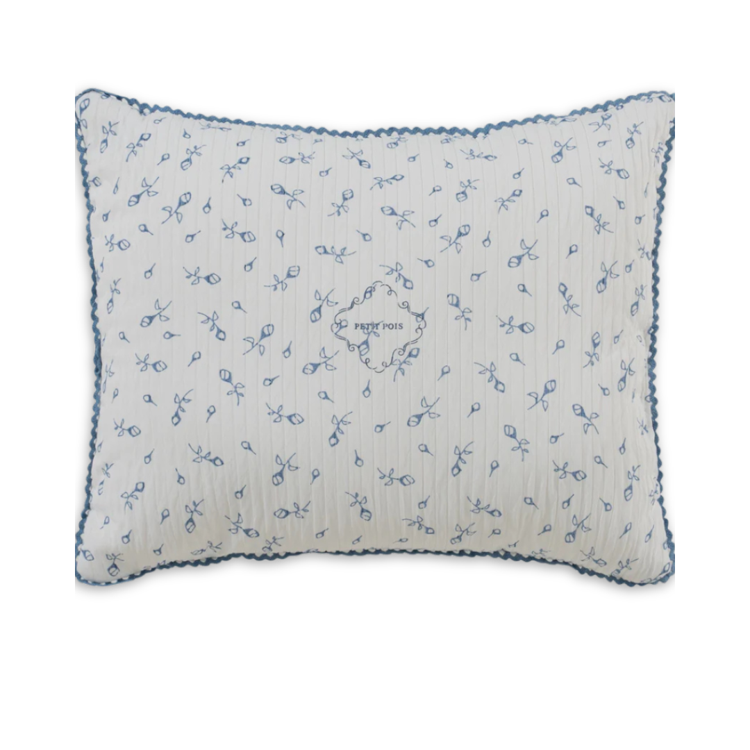 Kipp Baby Petit Pois Throw Pillow Soft Cotton Nursery Pillow Classic Polka Dot Print