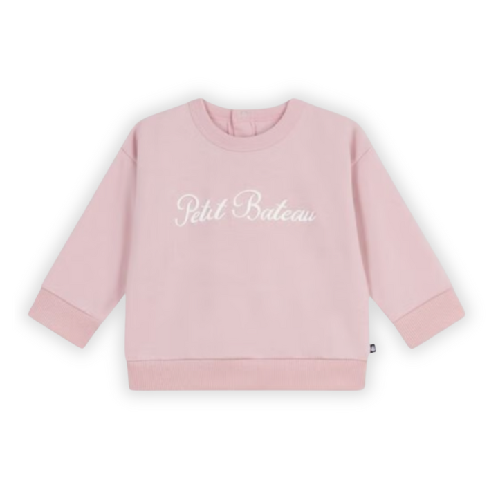 Petit Bateau | Joli Embroidered Cotton Sweatshirt