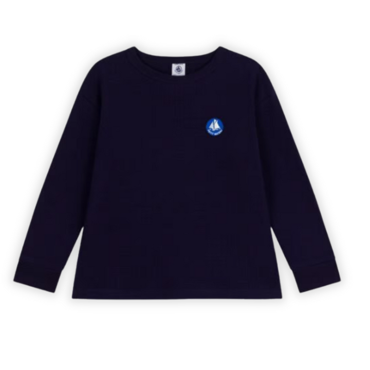 petit bateau navy boys long sleeve sweatshirt