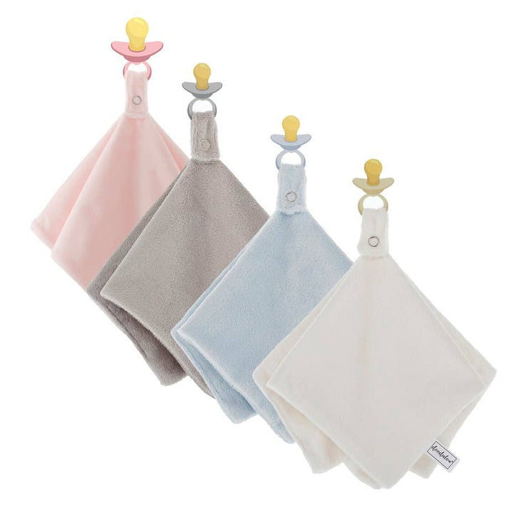 Doodalou - Super Soft Velboa Pacifier Blanket – Ivory