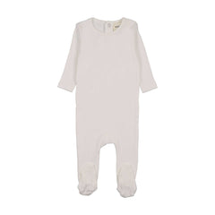 Mema Knits – Ribbed Base Footie | Winter White