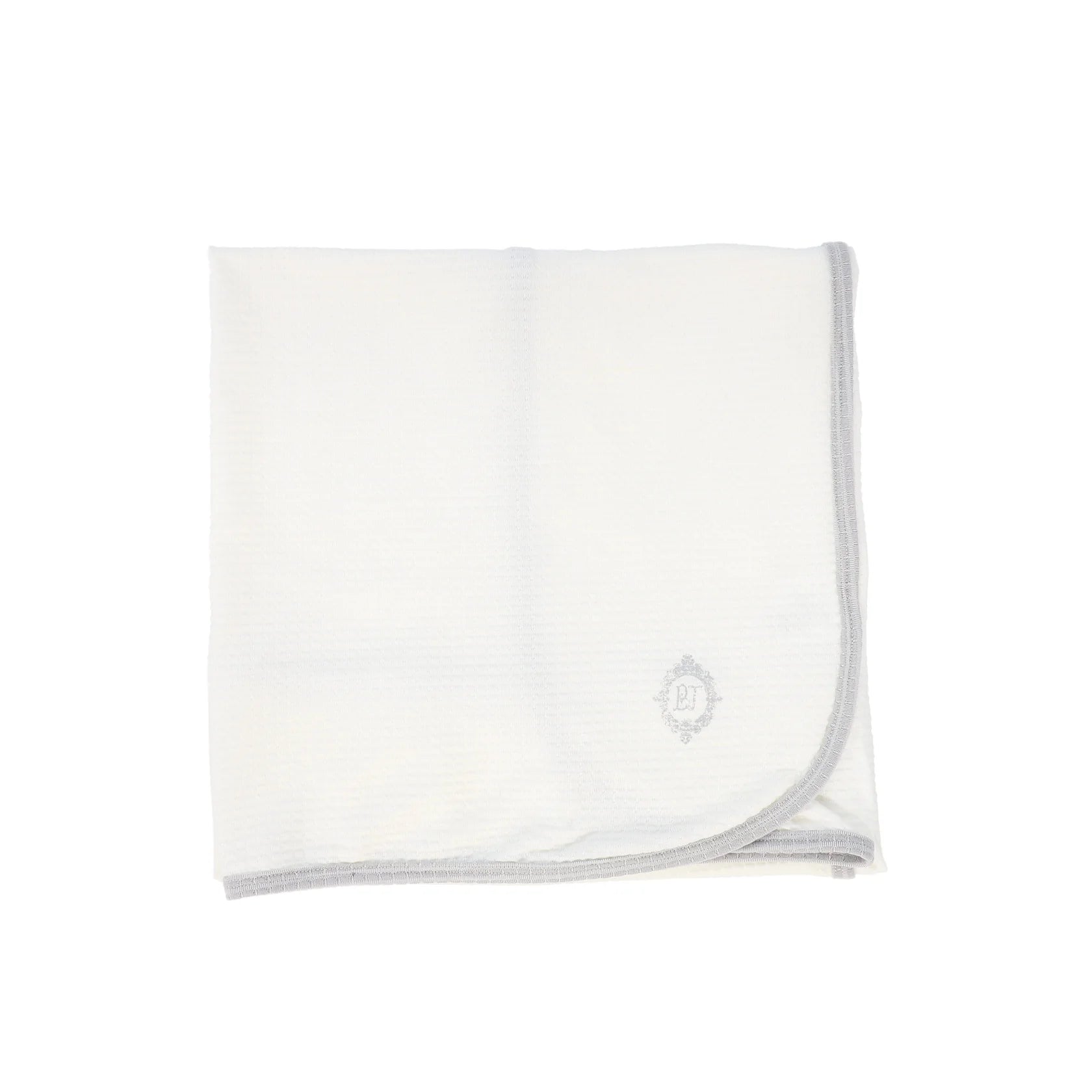 Bebe Jolee White/Blue Medallion Blanket
