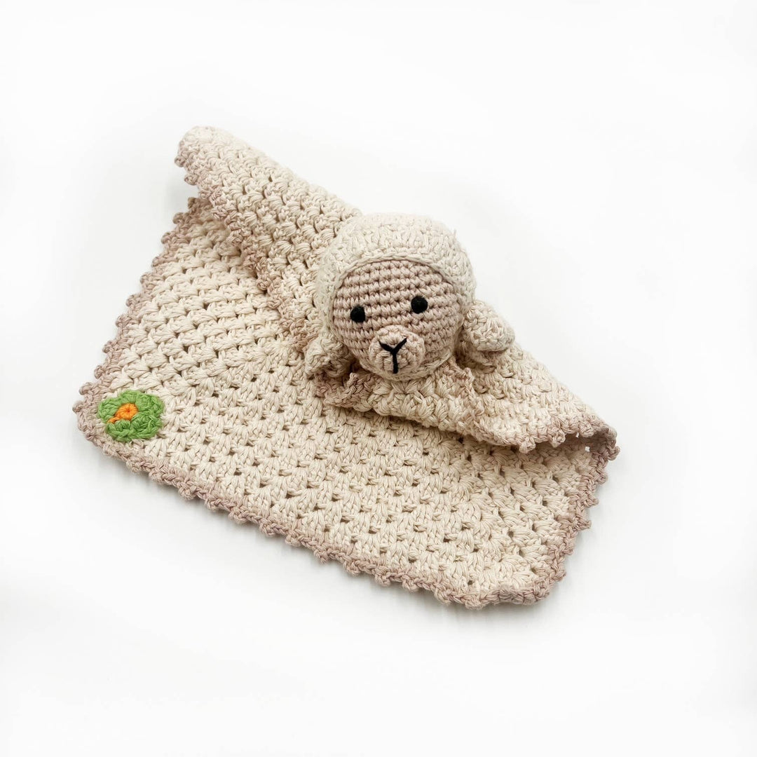 Pebble - Little Lamb Lovey - Organic Cotton Soother