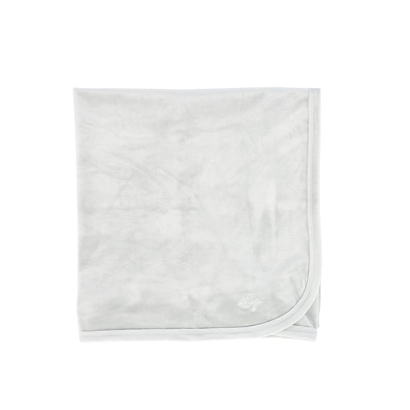 Bebe Jolle Blue Velour Embroidered Blanket