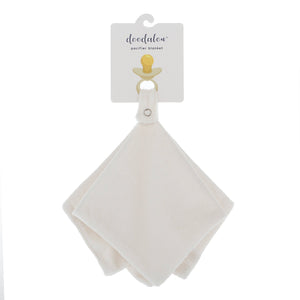 Doodalou - Super Soft Velboa Pacifier Blanket – Ivory