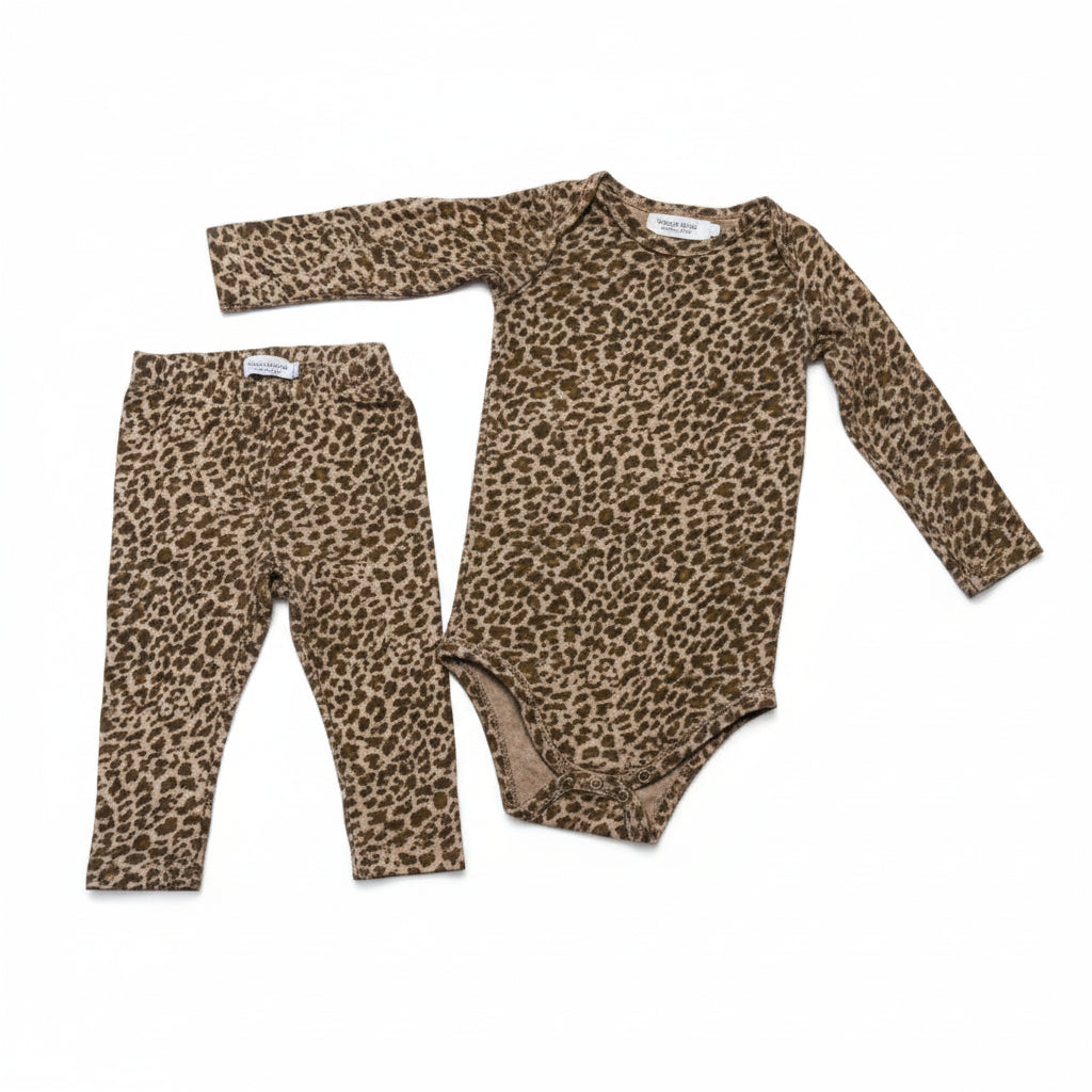 MarMar Dark Brown Leo Body Legging Set
