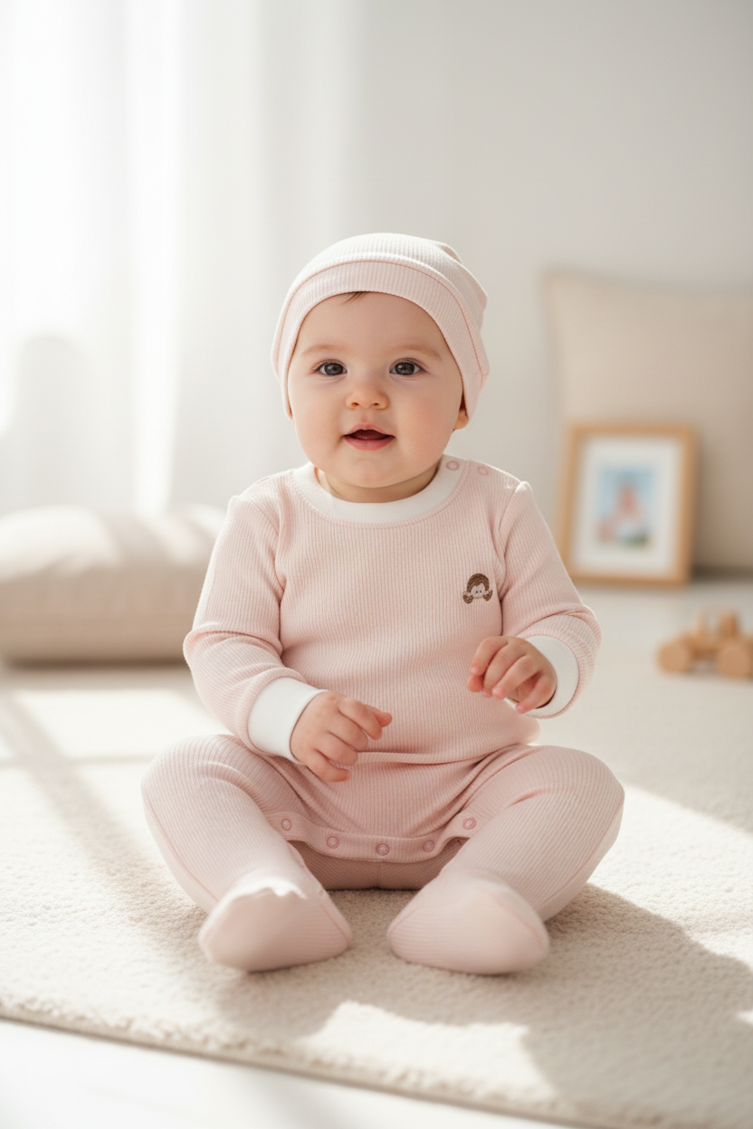 parni pink girls footie