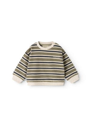 MarMar Copenhagen Tammas B Sweatshirt Seaweed Stripe