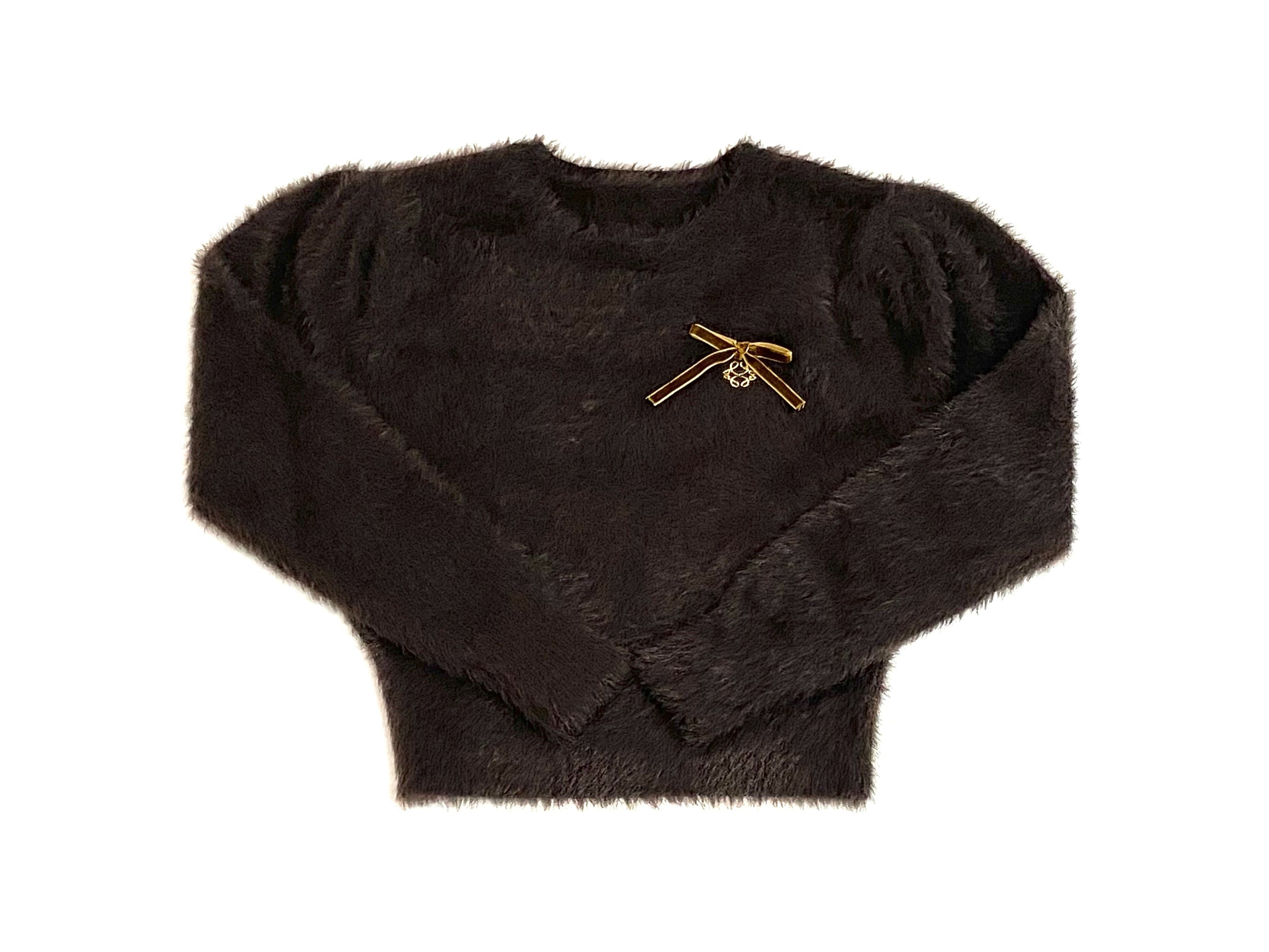 Cottier Poppy Sweater – Moss Green Girls Knit Sweater | Style J200