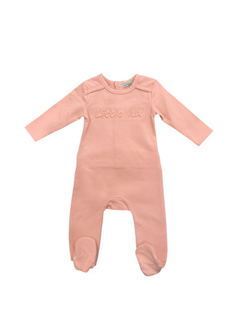 LITTLE LUX EMBOSSED  FOOTIE + BONNET