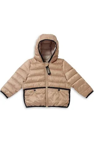 7 AM Tan Ecru Roll Me puffer