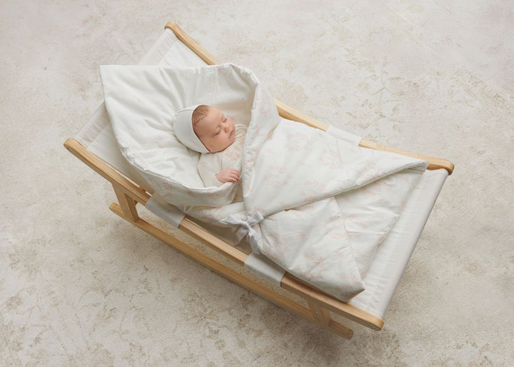 Peluche Pink Botanical Baby Wrap Playmat