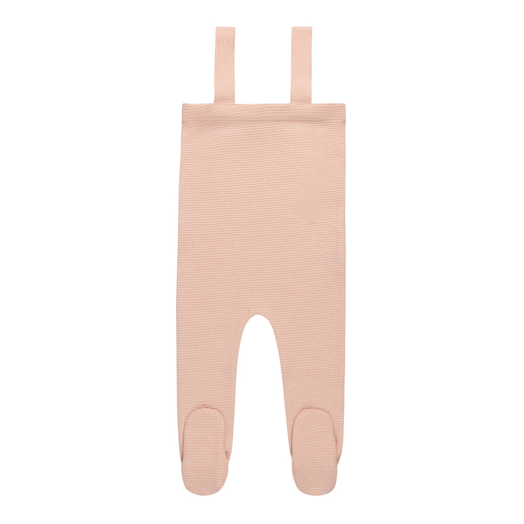 Ely's & Co Pink Embroidered Collar Bodysuit + Overall + Bonnet