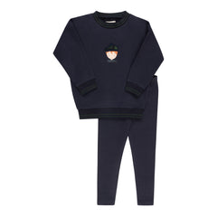 Ely’s & Co. – Boy French Terry Scottish 2-Piece Set | Navy