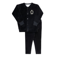Aurora Black Metallic Crest Lounge Set