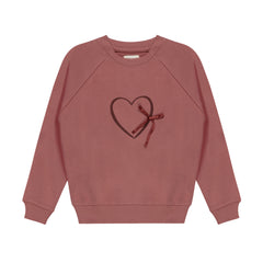 Ely's & Co Pink Heart Sweatshirt