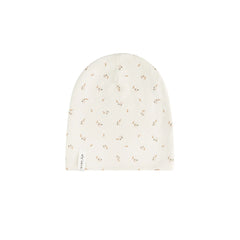 Ely's & Co Ivory Printed Floral Beanie