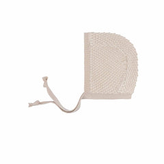 Looms Beige Bubble Knit Bonnet