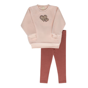 Ely’s & Co. – Girl Embroidered Liberty 2-Piece Set | Pink