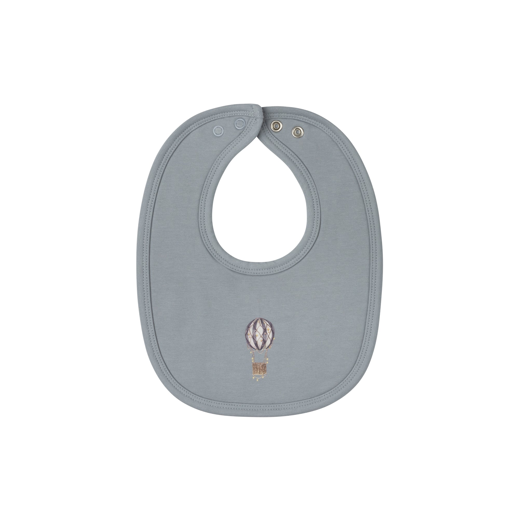 Aurora Blue French Terry Hot Air Balloon Bib