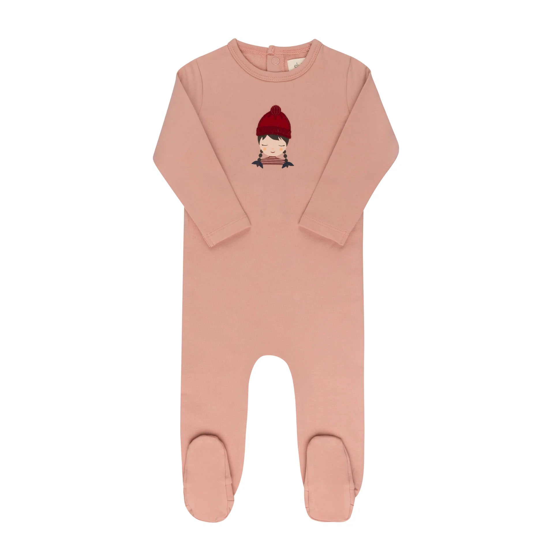 Ely's & Co Pink Autumn Kids Footie