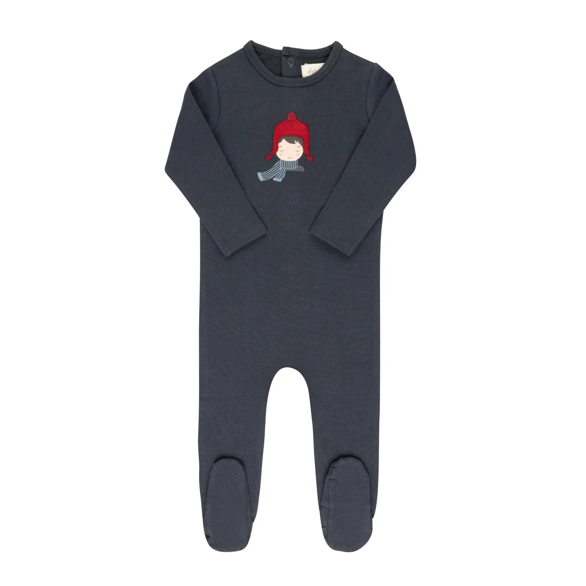 Ely's & Co Navy Autumn Kids Footie