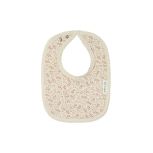 Ely's & Co Ivory/Pink Vine Bib