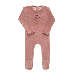 Ely’s & Co. – Girl Stripe Footie | Pink