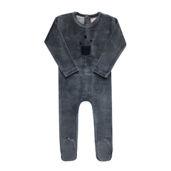 Ely’s & Co. – Boy Stripe Footie | Blue