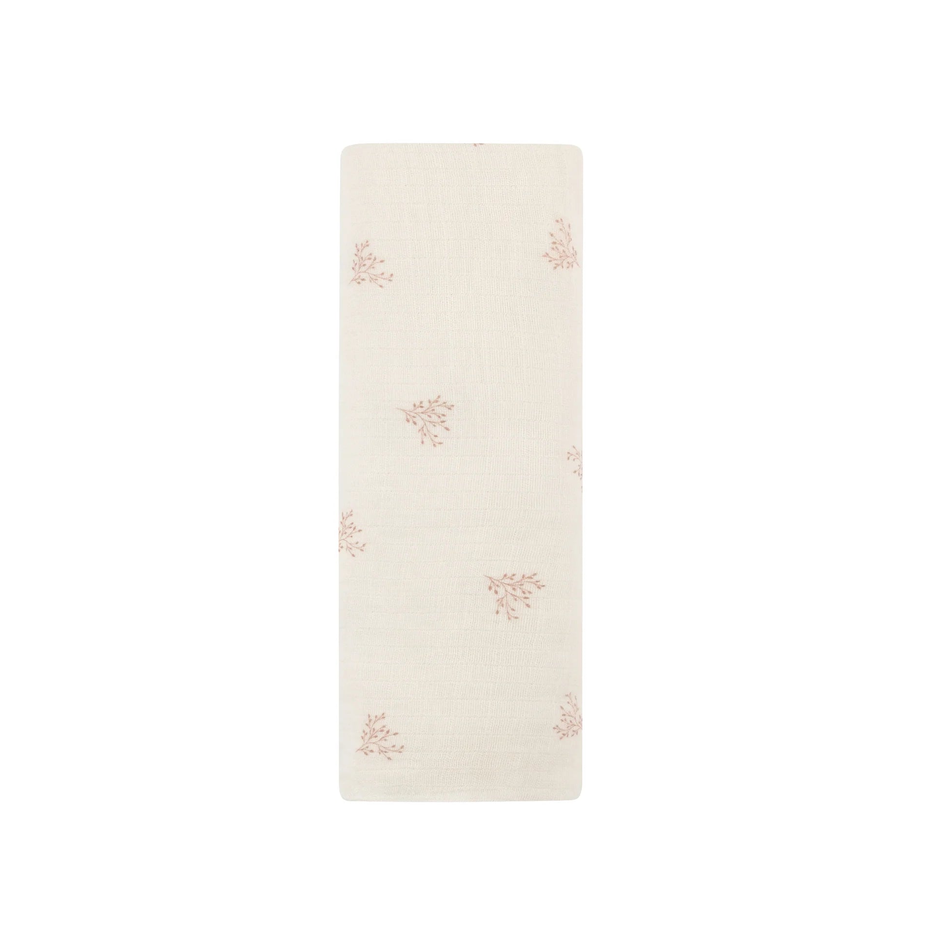 Ely's & Co Ivory Girl Leaf Muslin Swaddle