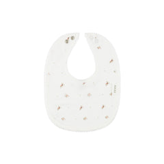 Aurora Ivory/Pink Floral Print Bib