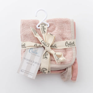 Calla & Friends - Washcloth Set: Petal Pink