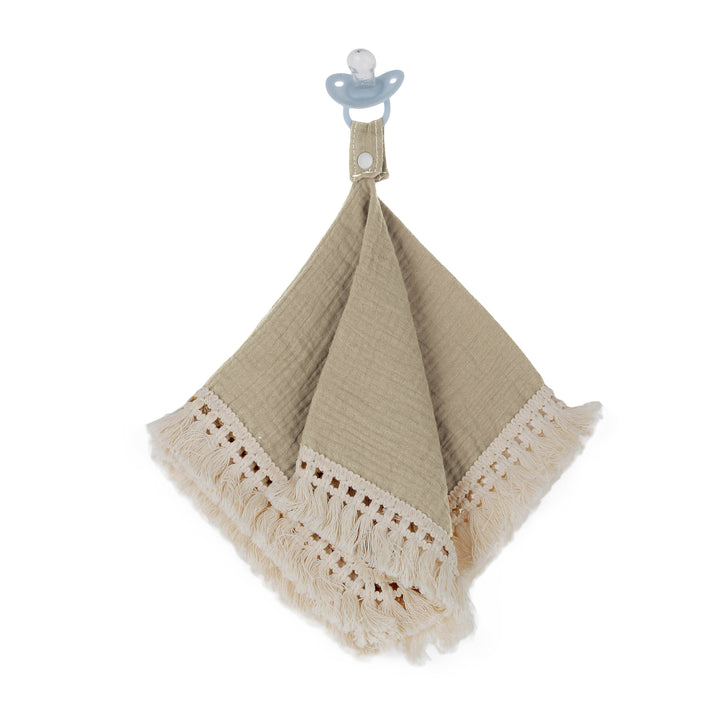 Doodalou - Desert - Muslin Boho Pacifier Blanket with Tassels