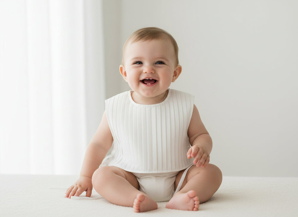 Latte Baby Ribbed Knit Vest