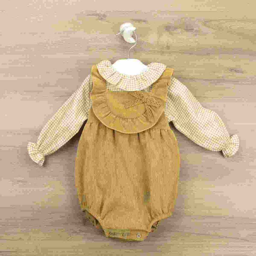 Babidu Baby Girl Organic Cotton Tank Top & Shirt with Ruffle