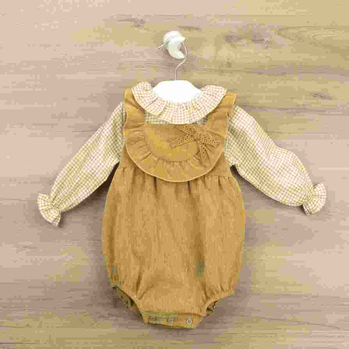 Babidu Baby Girl Organic Cotton Tank Top & Shirt with Ruffle