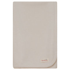 Bondoux Bebe Ivory Waffle Knit Blanket