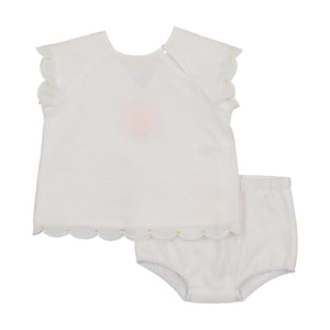 Little Tempest - Jacquard Scallop Romper