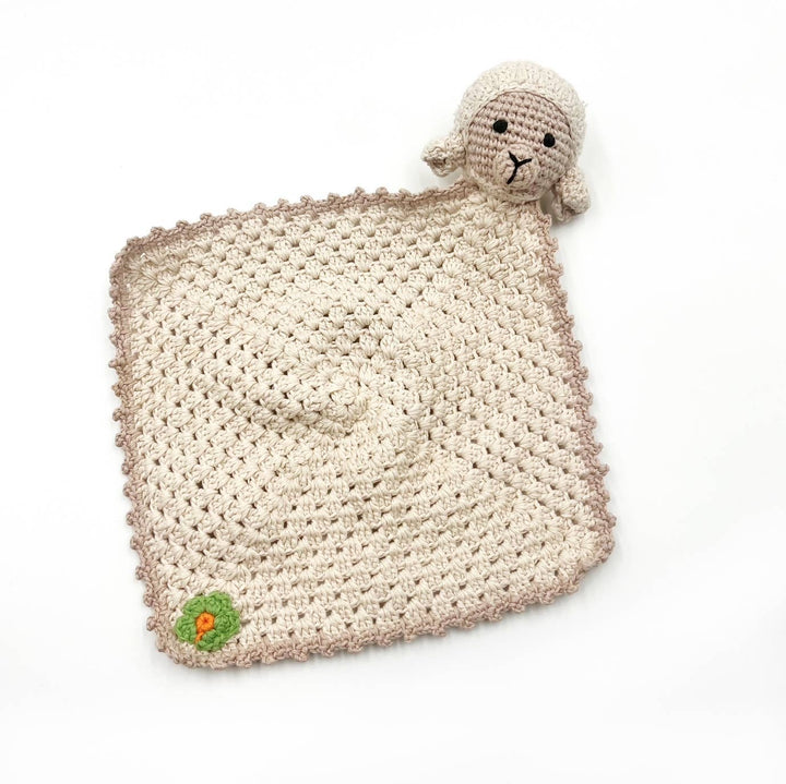 Pebble - Little Lamb Lovey - Organic Cotton Soother