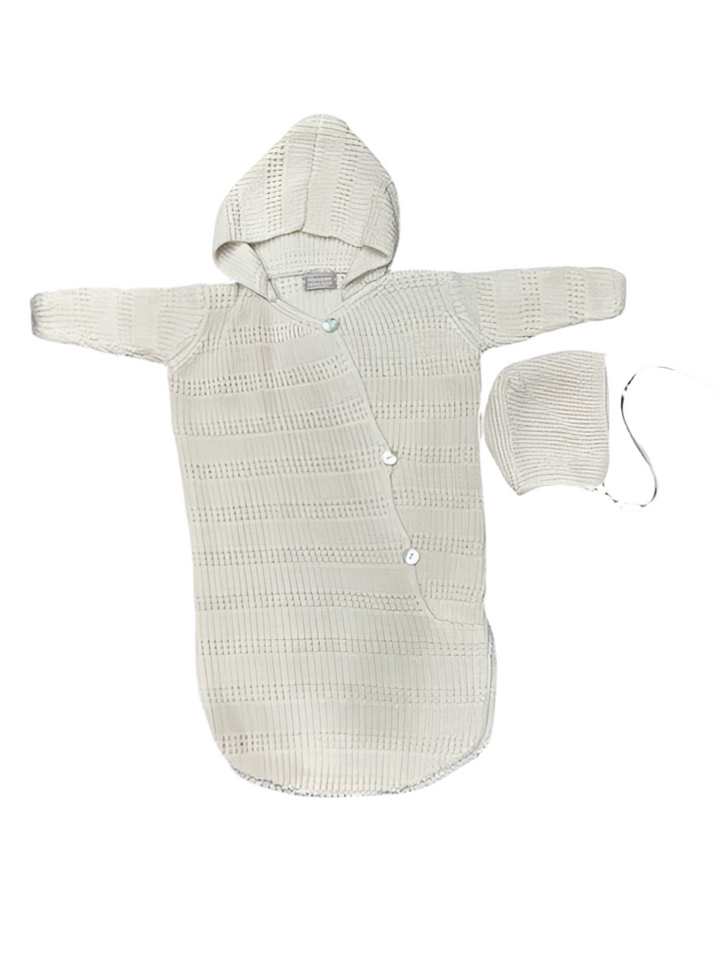 Carmina Butter Bunting + Bonnet | Elegant Quilted Baby Winter Set