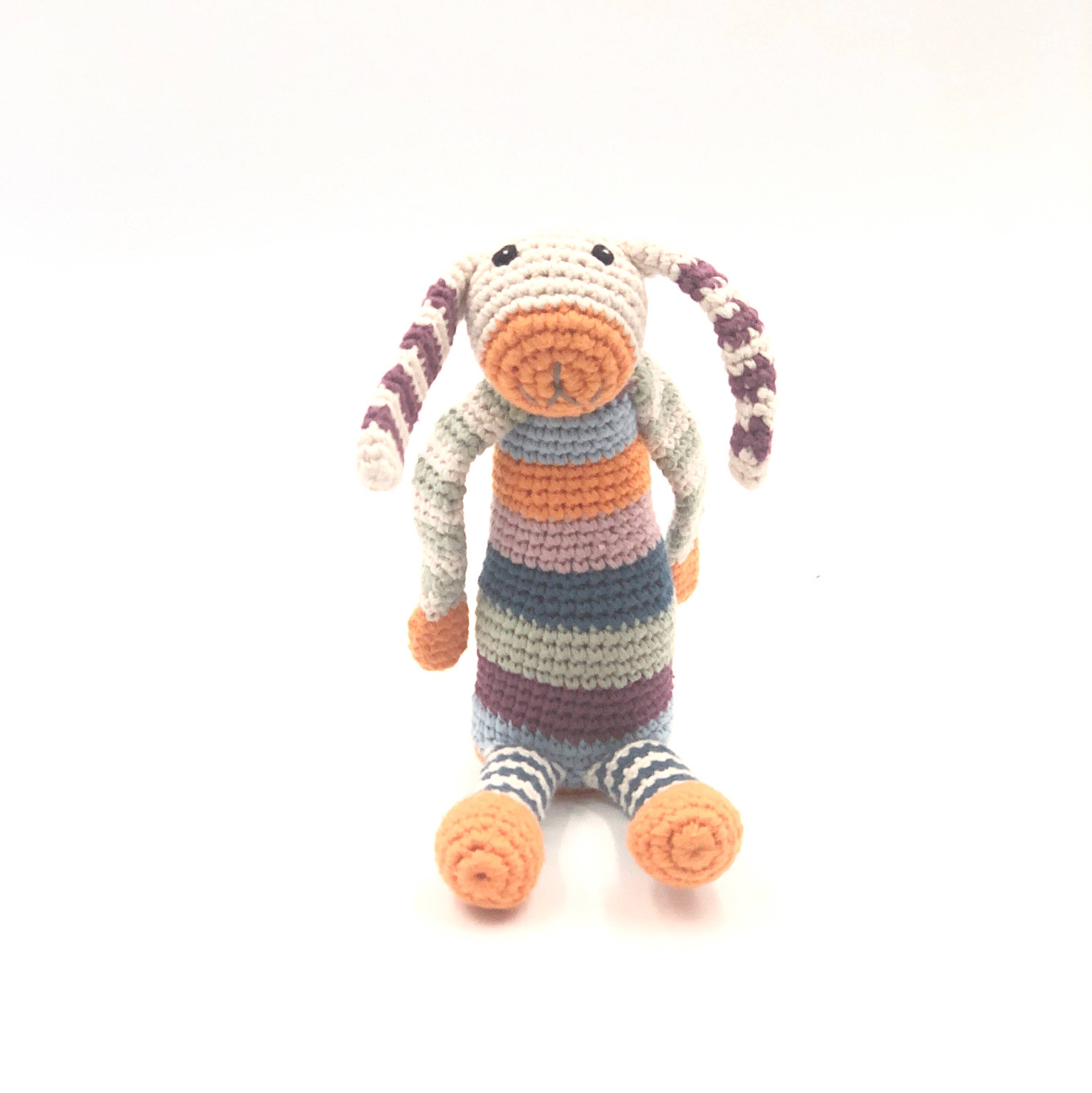 Pebble - Velvety Plush Organic Bunny - Multi