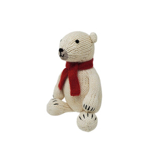 Melange Collection - Handmade Knit Polar Bear - Fair Trade Cotton Toy
