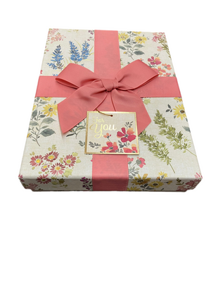 Floral Gift Box with Bow