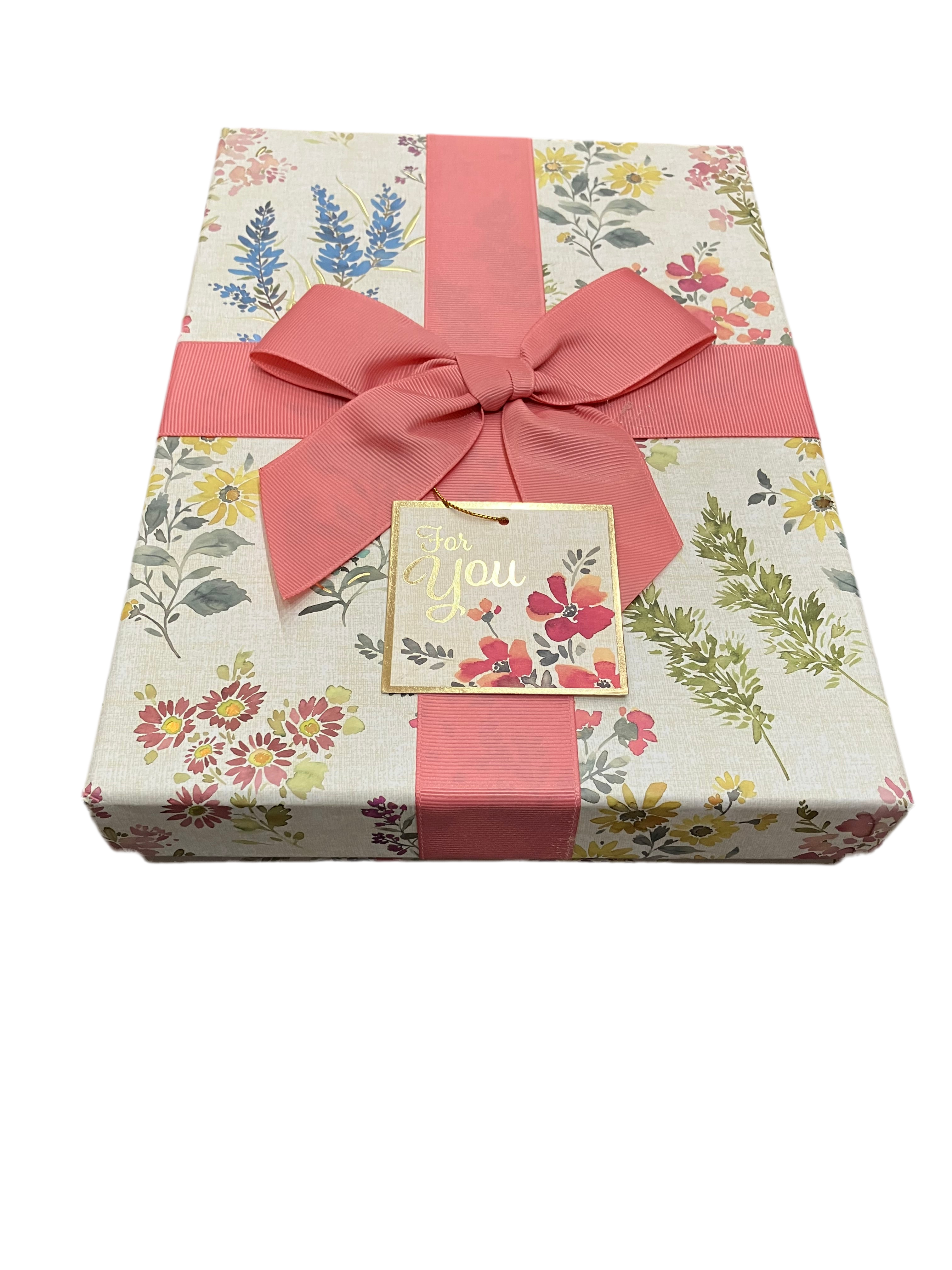 Floral Gift Box with Bow