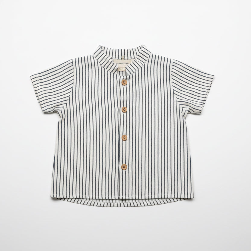 Cotton Little Things
 - Striped Short-sleeved Shirt