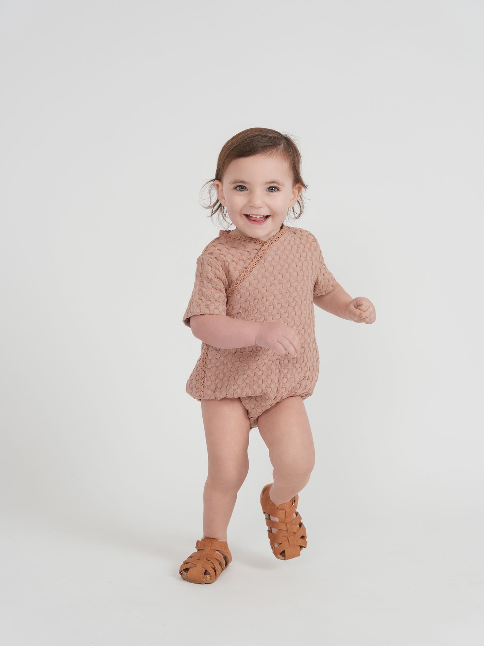 Little Fragile - Baby One Piece Wrap in Textured Waffle