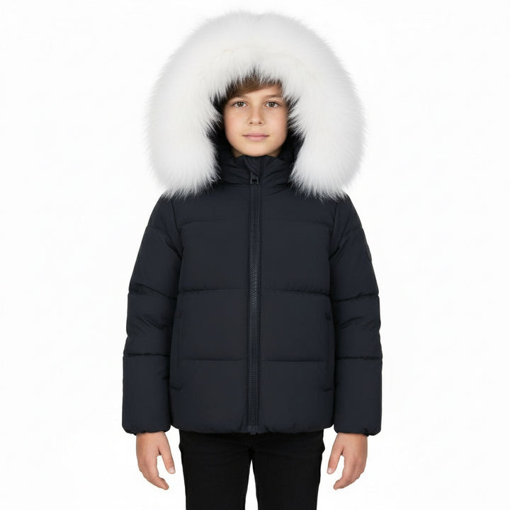 Pramie Little Boys Black Jacket (18M–8Y) | Warm, Stylish & Durable Outerwear