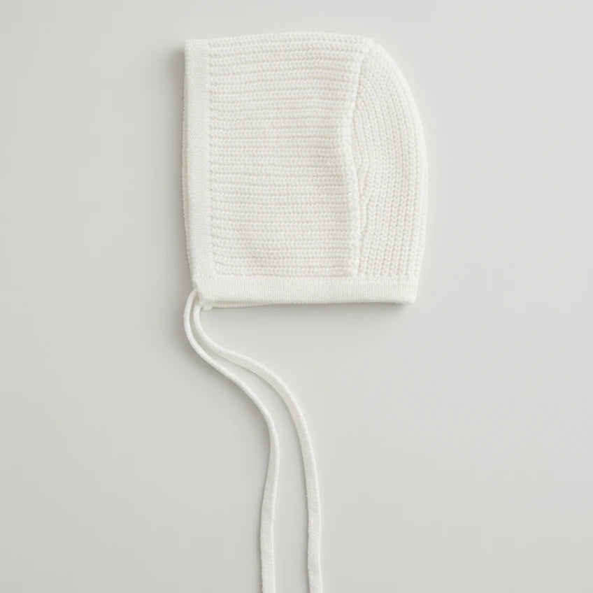 Pramie Knit Bonnet Ivory 3m-9m