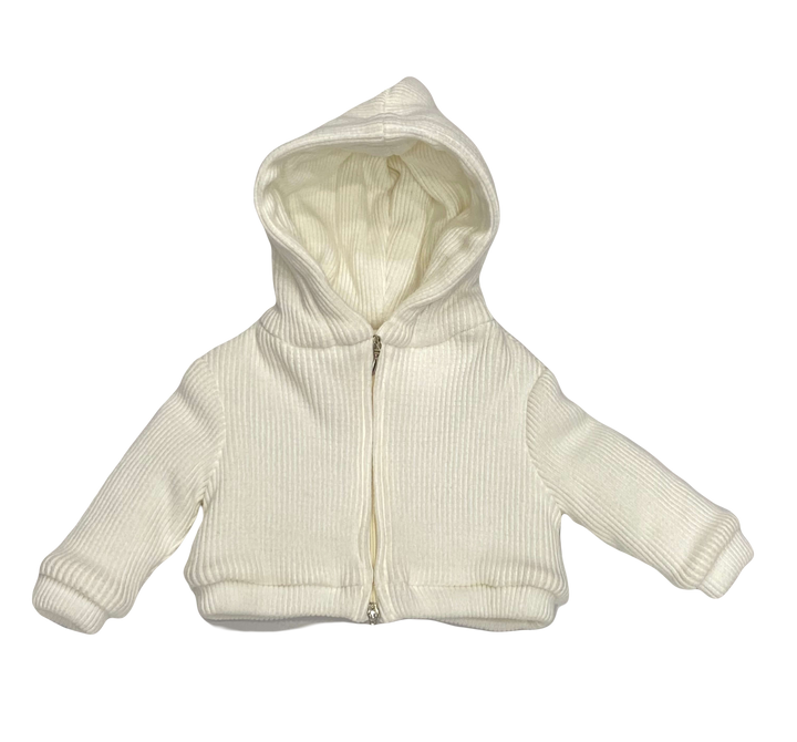 Premium Hooded Zipper Jacket for Little Kids Made in Italy